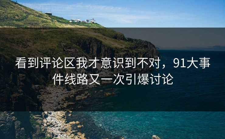 看到评论区我才意识到不对，91大事件线路又一次引爆讨论